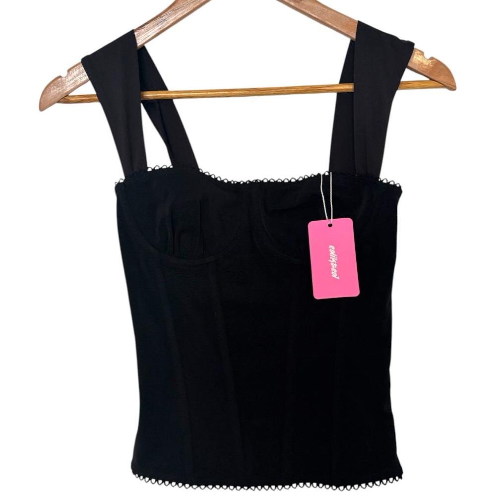 NWT Edikted Marcella Wide Strap Mesh Corset - Picture 2 of 4